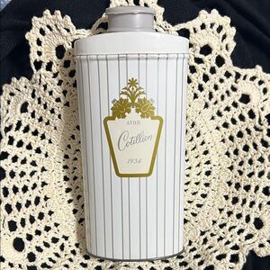 Avon Cotillion 1934 White and Gold Tin